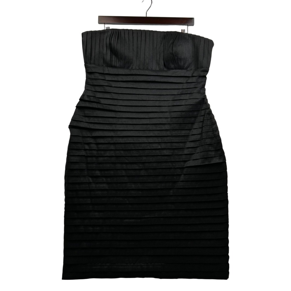 Marvin Richards‎ Dress Womens 14 Strapless Tiered Black Cocktail Formal Elegant